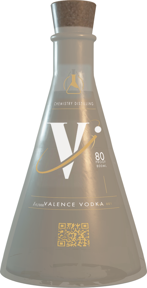 Valence Vodka bottle